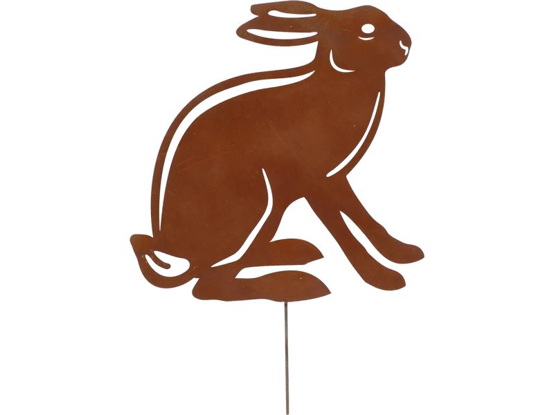 Esschert Design | Esschert Rost Gartenstecker Hase | Braun