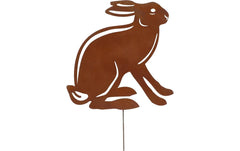 Esschert Design | Esschert Rost Gartenstecker Hase | Braun