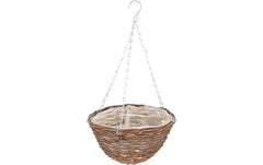 Esschert Design | Esschert Blumenampel Weidengeflecht 25cm | Natur, 25 cm
