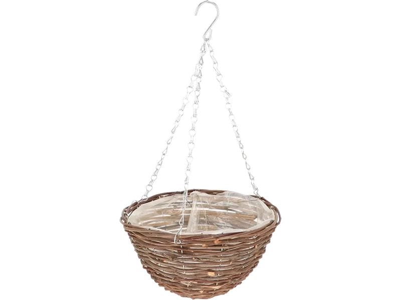 Esschert Design | Esschert Blumenampel Weidengeflecht 25cm | Natur, 25 cm