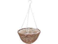 Esschert Design | Esschert Blumenampel Weidengeflecht 25cm | Natur, 25 cm