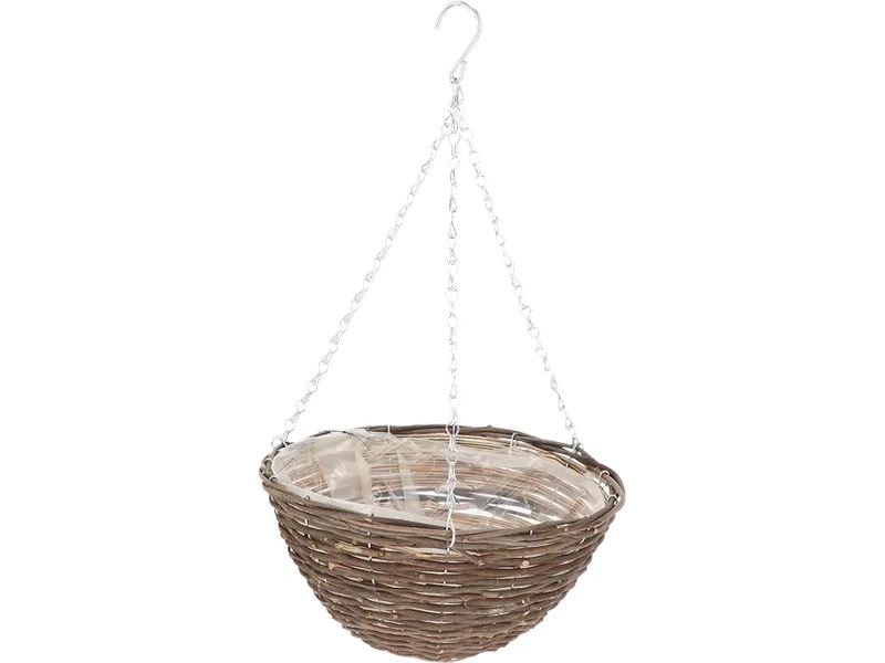 Esschert Design | Esschert Blumenampel Weidengeflecht 30cm | Natur, 30 cm