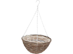 Esschert Design | Esschert Blumenampel Weidengeflecht 30cm | Natur, 30 cm