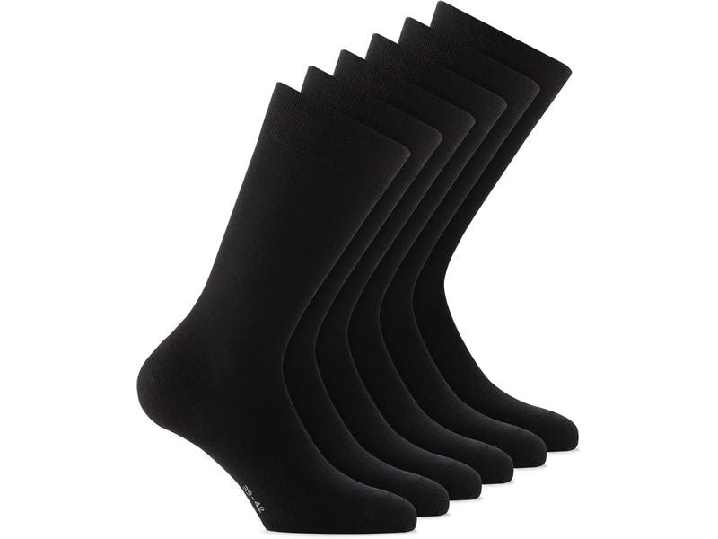 Rohner Socks | Rohner Socken Wool/ Cotton | anthracite, Grösse 39-42, 3er Pack