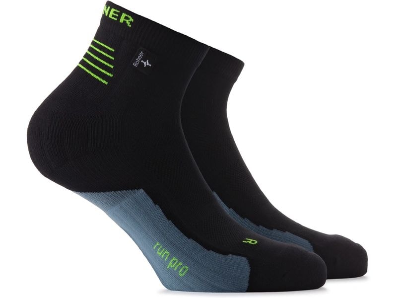 Rohner Socks | Rohner Socken Run Pro | schwarz, Grösse 36-38