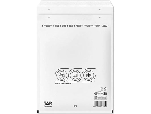 Antalis | Luftpolstertasche TAP Comebag weiss | 170x225mm, Grösse C für A5, 100 Stück