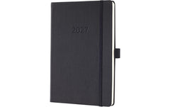 Sigel | Conceptum Wochenagenda 2027 | 1W/2S, 14,8 x 21,3 cm, Schwarz