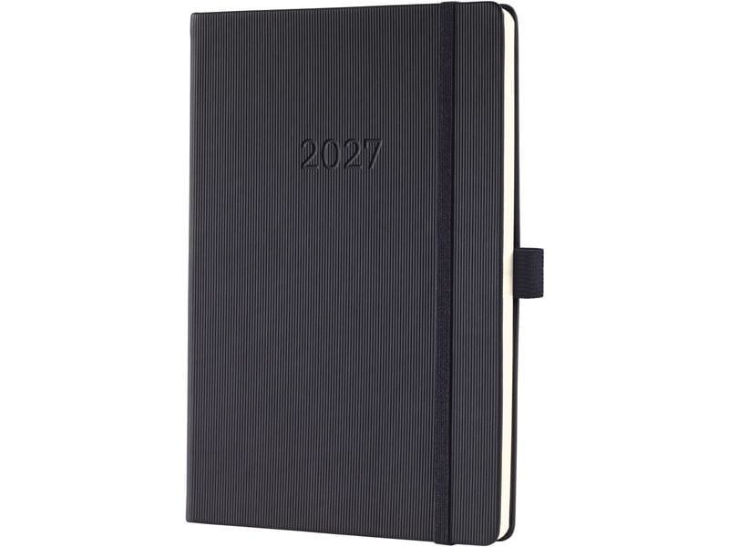 Sigel | Conceptum Wochenagenda 2027 | 1W/2S, 14,8 x 21,3 cm, Schwarz