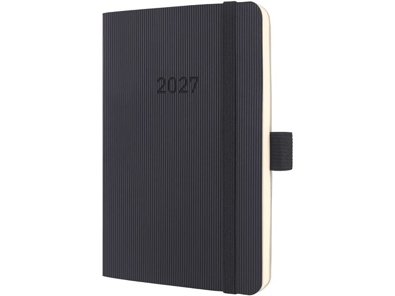 Sigel | Conceptum Wochenagenda 2027 | 1W/2S, 9,3 x 14 cm Schwarz