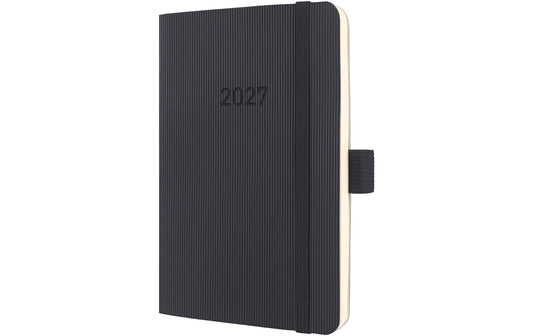 Sigel | Conceptum Wochenagenda 2027 | 1W/2S, 9,3 x 14 cm Schwarz