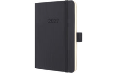 Sigel | Conceptum Wochenagenda 2027 | 1W/2S, 9,3 x 14 cm Schwarz