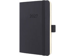 Sigel | Conceptum Wochenagenda 2027 | 1W/2S, 9,3 x 14 cm Schwarz