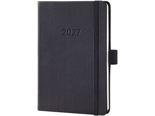 Sigel | Conceptum Wochenagenda 2027 | 1W/2S, 10,8 x 15,1 cmm, Schwarz