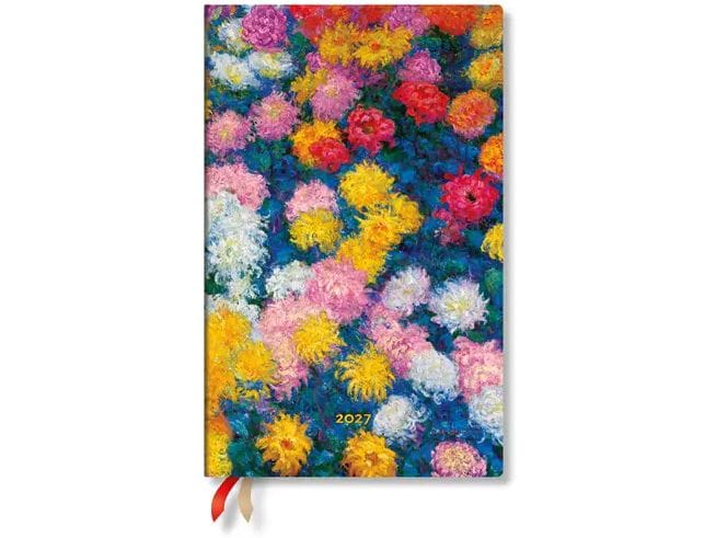 Paperblanks | Wochenagenda Chrysanthemen | Maxi, HOR, 1W/2S, 13.5x21cm 2026