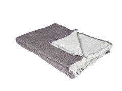 Eskimo | Decke Artemis 140x200 cm, Aubergine | 100% Baumwolle, waschbar