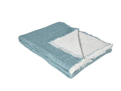 Eskimo | Decke Artemis 140x200 cm, Teal | 100% Baumwolle, waschbar