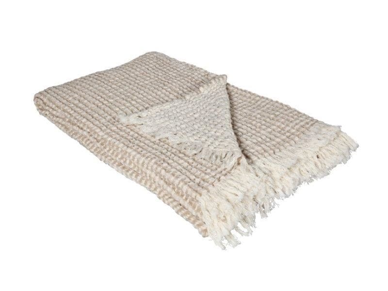 Eskimo | Decke Antigua 130x200 cm, Beige | 100% Baumwolle, waschbar