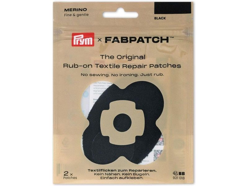 Prym | Rub-on Patch MERINO schwarz | 2 Stk.