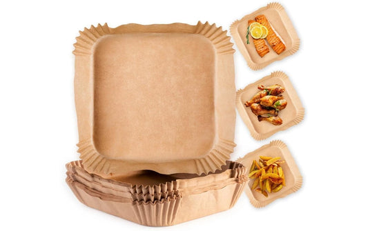 GOURMETmaxx | Backpapier Schalen 23x23cm | 220° hitzebständig, 50 Stück