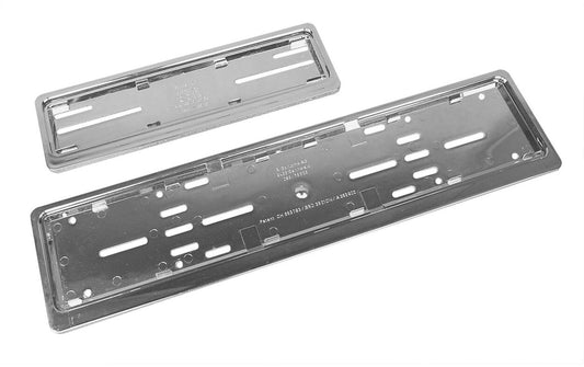 TopLine | Nummerrahmen verchromt Set | 30 x 8 / 50 x 11 cm