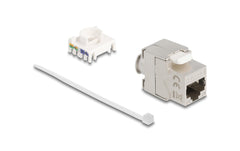 Delock | Keystone Modul RJ45 Cat.6A Bu zu LSA | Cat.6A, AWG22, STP, LSA, Zink