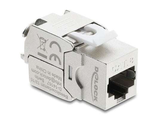 Delock | Keystone Modul RJ45 Cat8.1 Bu zu LSA | Cat.8.1, AWG22, STP, LSA, Zink