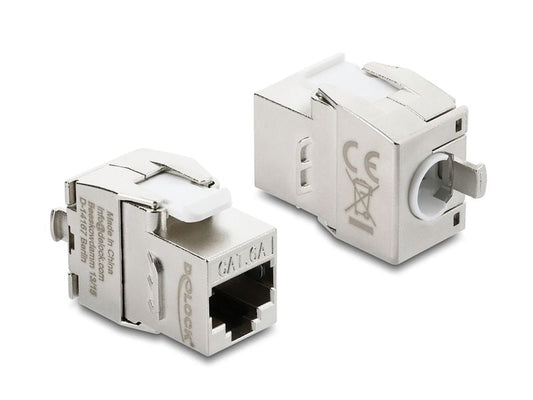 Delock | Keystone Modul RJ45 Cat.6A Bu zu LSA | Cat.6A, AWG22, STP, LSA, Zink