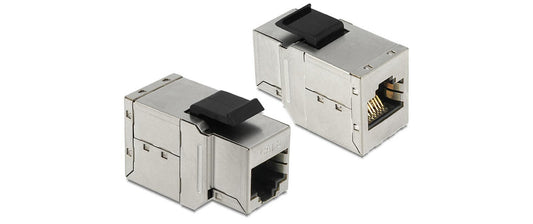 Delock | Keystone Modul RJ45 Cat.6 Bu zu Bu | Cat.6, STP, Metall