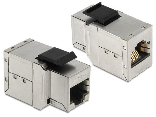 Delock | Keystone Modul RJ45 Cat.6 Bu zu Bu | Cat.6, STP, Metall