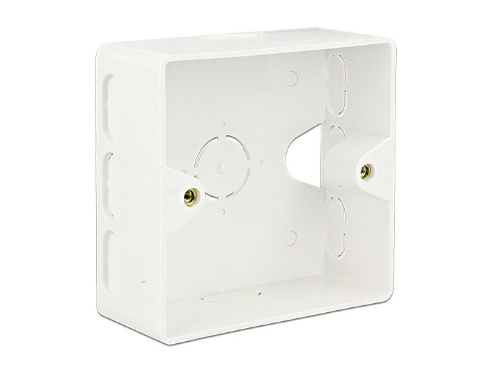 Delock | Aufputzgehäuse für Keystone | Reinweiss RAL 9010, passend zu Delock 86202