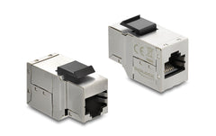Delock | Keystone Modul RJ45 Cat.6A Bu zu Bu | Cat.6A, STP, Kunststoff Latch