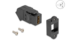Delock | Keystone Modul HDMI 8K 60Hz 45° | 8K, 60Hz, 45° gewinkelt, Einbau