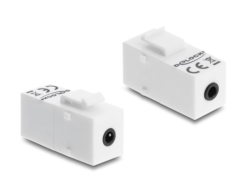 Delock | Keystone Modul Klinke 3,5 mm 4 Pin | 3,5mm, 4 Pin, weiss