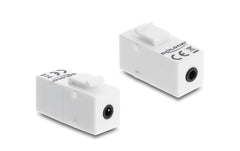 Delock | Keystone Modul Klinke 3,5 mm 4 Pin | 3,5mm, 4 Pin, weiss