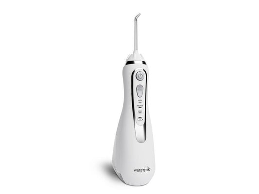 Waterpik | Munddusche WP-580E weiss | inkl. Ausätze, Reiseetui, Aufbewahrungsbox