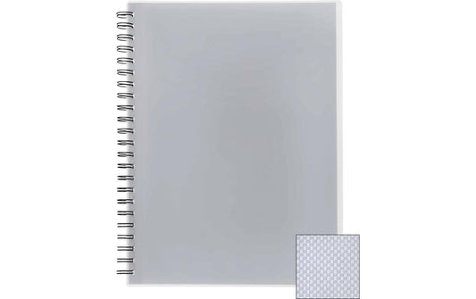 Kolma | Spiralsichtbuch A4, farblos | 20 blendfreie Taschen