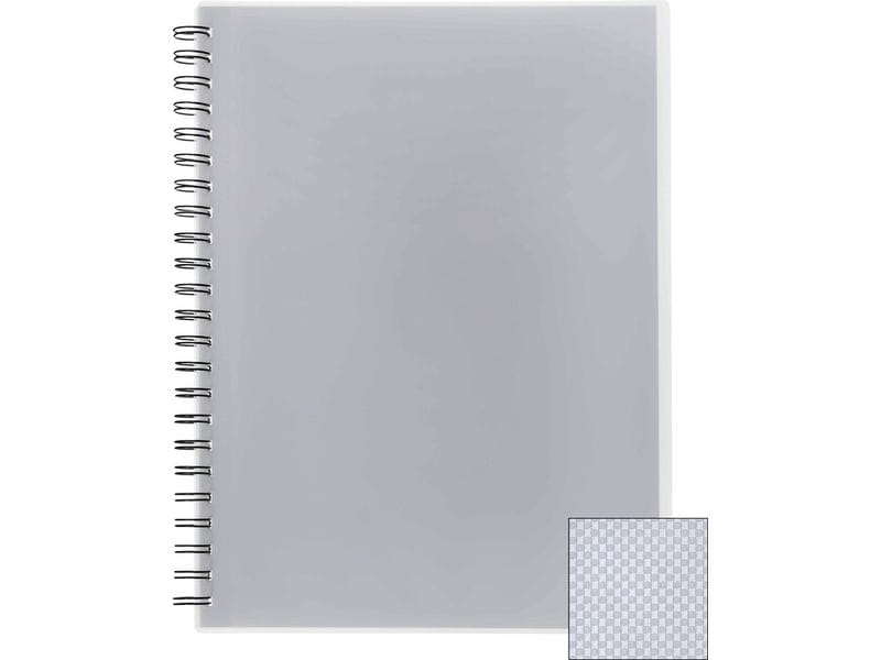 Kolma | Spiralsichtbuch A4, farblos | 20 blendfreie Taschen