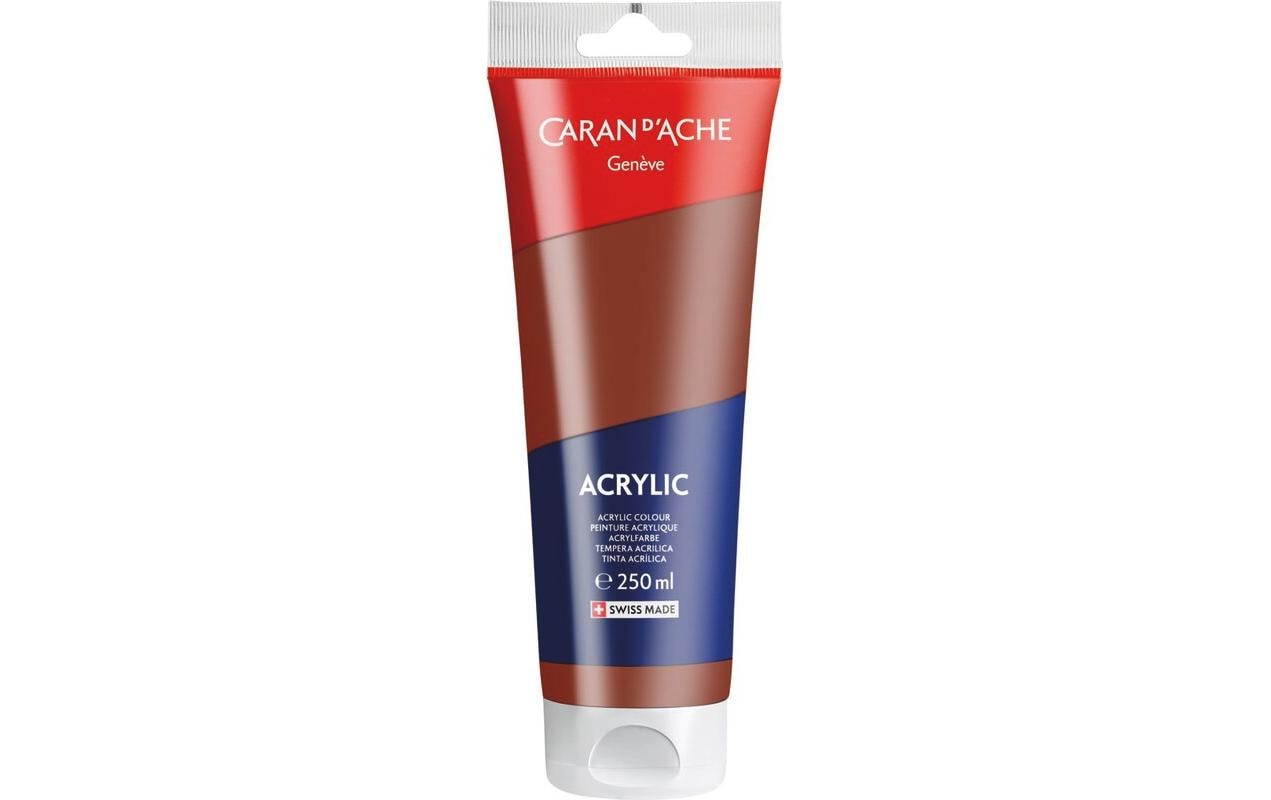 Caran d'Ache, Acrylfarbe 250 ml, Siena gebr