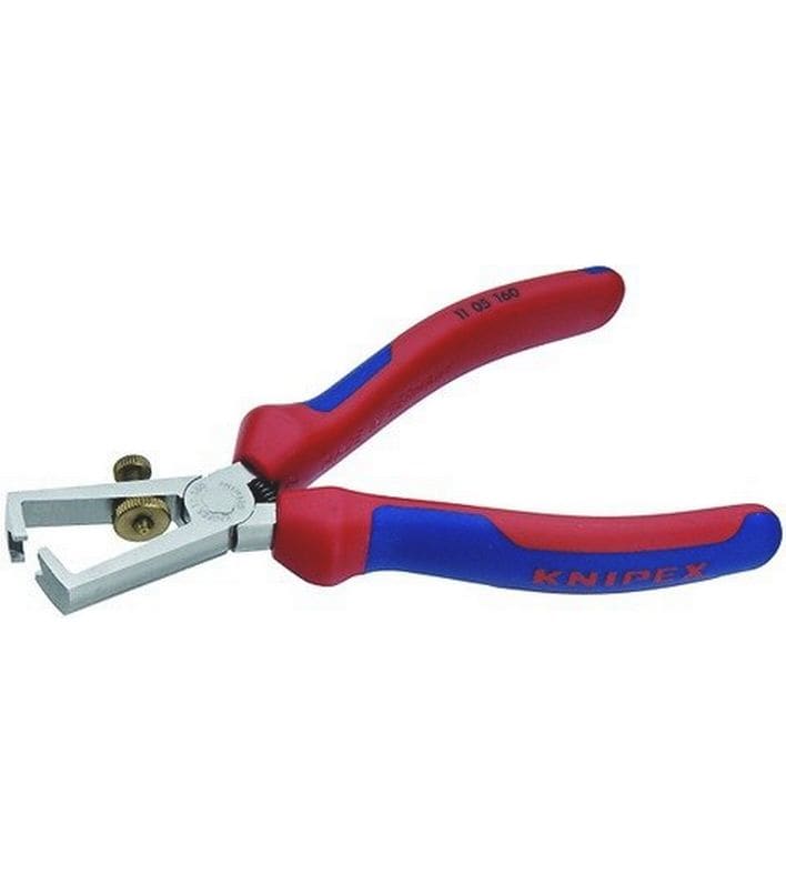 Knipex | Abisolierzange 160 mm | verchromt mit Mehrkomponenten-Hüllen