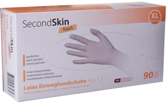SecondSkin, Einweghandschuh Latex Touch XL,