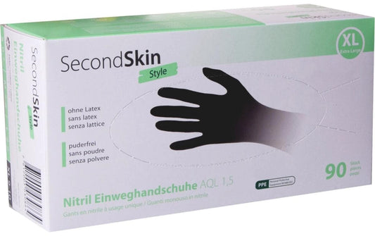 SecondSkin, Einweghandschuh Nitril XL, Schw