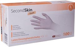 SecondSkin, Einweghandschuh Latex Touch L,