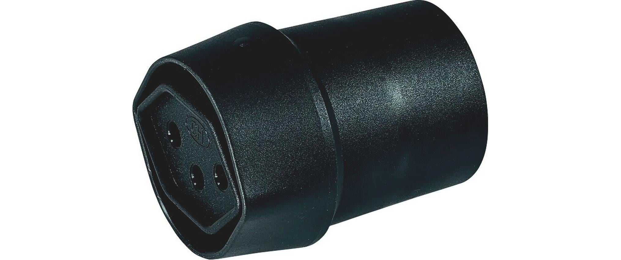 Fixadapter sw CH-D T12 auf SCHUKO IP20