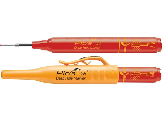 Pica | Tieflochmarker Pica INK rot | für schwer zugängliche Stellen