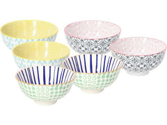 Berndorf | Kreavita Schale Sakura assortiert Bunt | Verpackung à 6 Stück, D 12 cm, H 6 cm