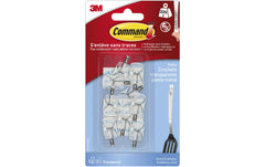 Command | Kleine Haken, transparent | mit transparenten Strips, 17067CLRFGN