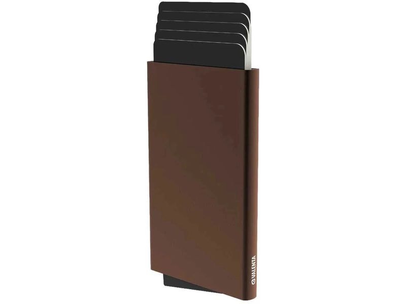 Valenta | Card Protector Alu MagSafe Plus | Dark Brown