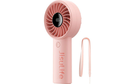 Jisulife | Handheld Fan 4 Ventilator Pink | 3600mAh