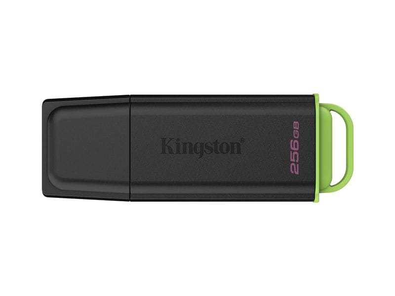 Kingston | Portable DT Exodia 256GB, USB 3.2 | mit Schutzkappe & Schlüsselring (grün)