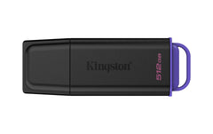 Kingston | Portable DT Exodia 512GB, USB 3.2 | mit Schutzkappe & Schlüsselring (purple)